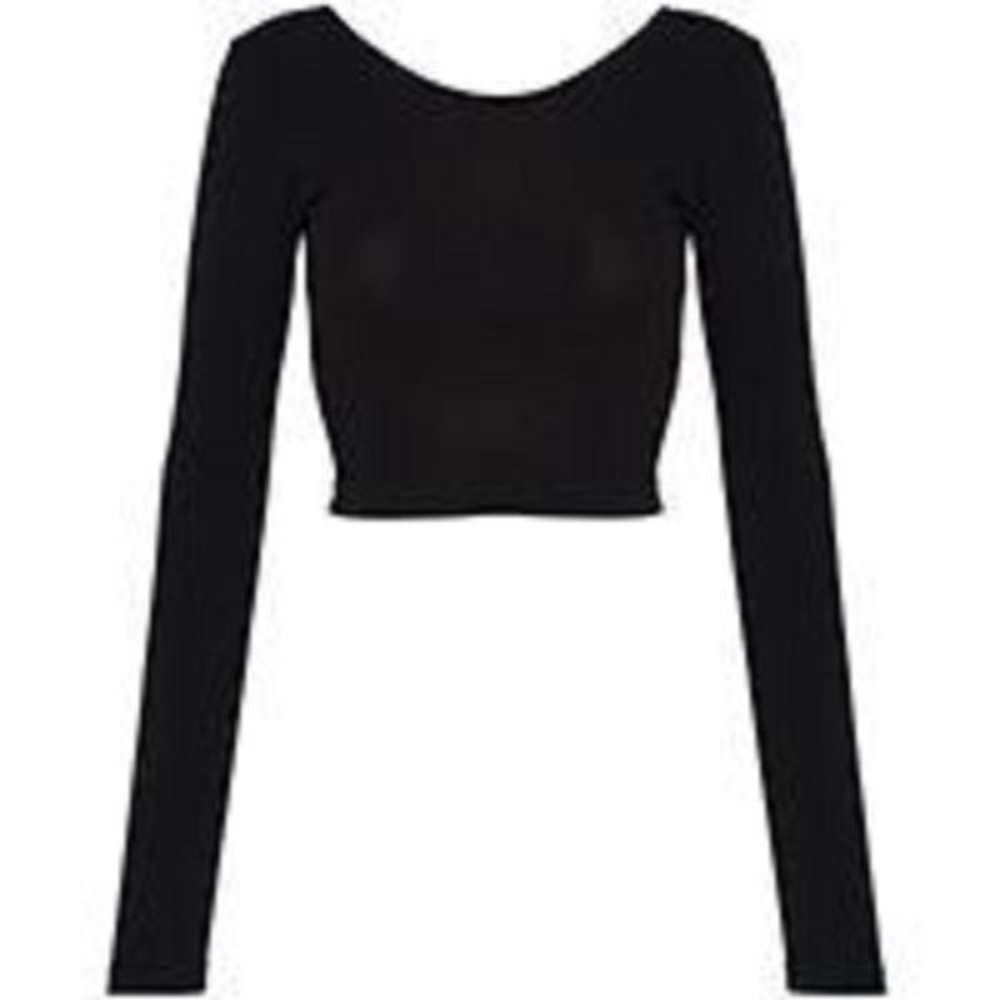 American Apparel Long Sleeve Crop Top